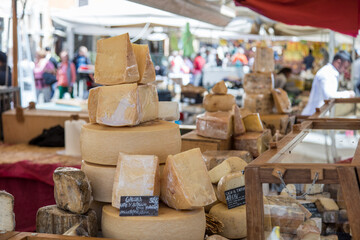 Cheese Stall in the Market 