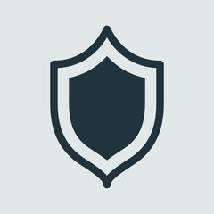 Shield Icon in trendy flat style isolated on grey background. Shield symbol for your web site design, logo, app, UI. Vector illustration, EPS8