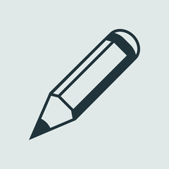 pencil drawing icon vector