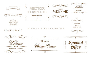 Vintage frame paint set