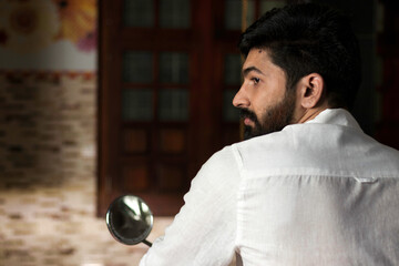 man from behind on bike