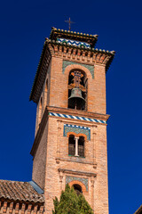 Fototapeta na wymiar Church of San Gil and Santa Ana in Granada, Spain