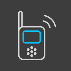 Baby radio monitor vector icon