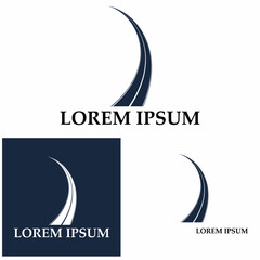 Obraz premium Way logo and symbol illustration vector design