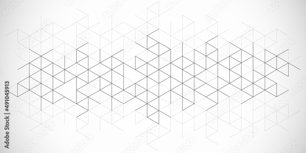 Poster Abstract geometric background with triangle shape pattern