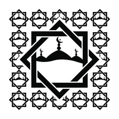 Ramadan kareem . on blank background illustration vector. eps 10