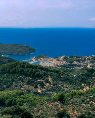 Fototapeta na wymiar view from the season mediterranean island