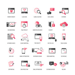 Set of SEO and Development icons	