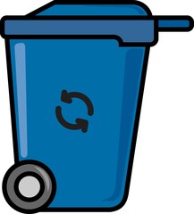 Trash icon. Illustration vector of trash.