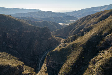 mountainous landscape in the south of Almeria in Spain