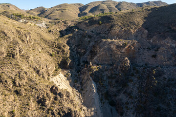 mountainous landscape in the south of Almeria in Spain