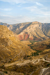 Botan river and mountain landscape	