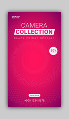 Instagram stories with black friday concepts for product sale