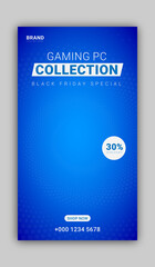 Instagram stories with black friday concepts for product sale