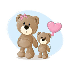 Obraz na płótnie Canvas teddy bear with heart