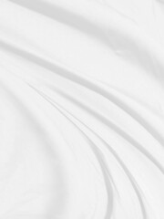 fashion textile Clean woven beautiful soft fabric abstract smooth curve shape decorative white background