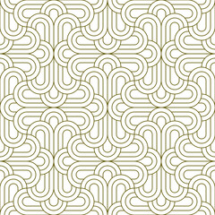Seamless geometric ornament . Brown color thin lines .