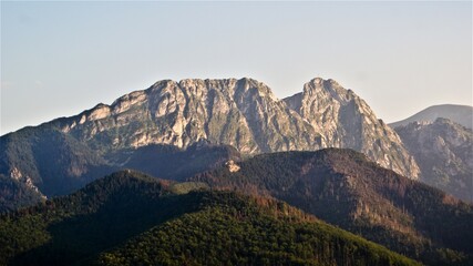Tatra mountains. Giewont from Kościelisko.