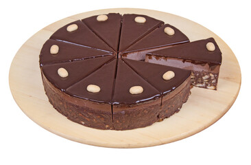 Vegan homemade chocolate cookie cake