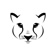 Modern tiger head business logo concept, vector illustration