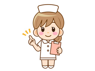 提案する看護師のイラスト素材＿ベクター