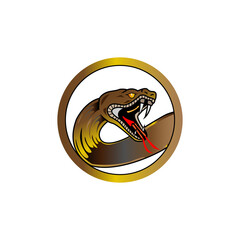 Snake logo modern concept, vector illustration