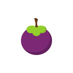Mangosteen icon design template vector isolated illustration