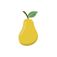 Pear icon design template vector isolated illustration