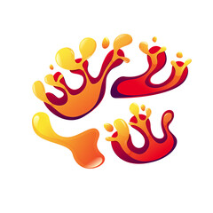 Abstract liquid lava background. Illustration of liquid background. Lava vector background.