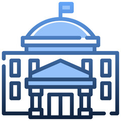 Obraz premium EMBASSY Gradient icon,linear,outline,graphic,illustration