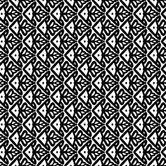 seamless tile with abstract fish drawn in black on a white background, vector seamles pattern