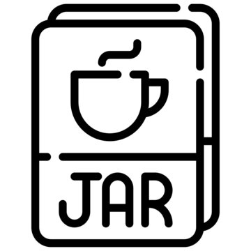 recommend clip art: JAR line icon,linear,outline,graphic,illustration