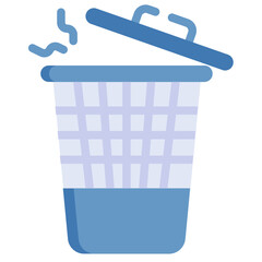 BIN flat icon,linear,outline,graphic,illustration