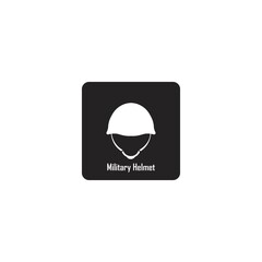 military helmet icon.