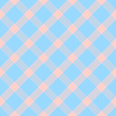 Seamless tartan plaid pattern with texture and pastel color.