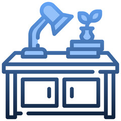 DESK LAMP Gradient icon,linear,outline,graphic,illustration