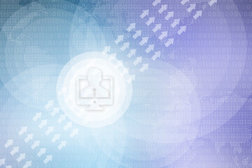 2D Digital Abstract Business Networking background
