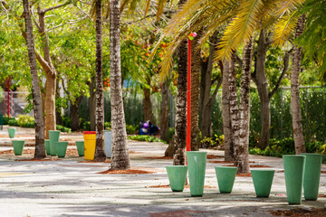Park space in Overtown Miami FL