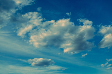 Blue sky and beautiful clouds