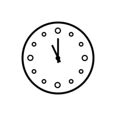 Clock icon. Logo design element. Vector.