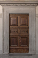 Fototapeta na wymiar Beautiful vintage wooden door, texture