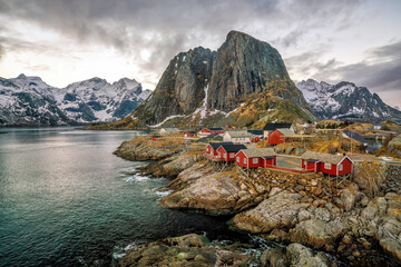 Beautiful nature lanscape of Lofoten in Norway