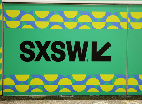 AUSTIN, TEXAS - MAR 5, 2022: SXSW South by Southwest Annual music, film, and interactive conference and festival. SXSW sign at Austin Convention Center