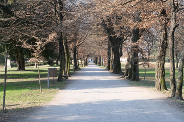 Il giardino di Palazzo Arese Borromeo a Cesano Maderno, Italia.