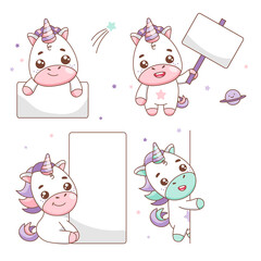 Cute baby unicorn set