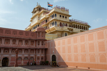Views of the interior of the Jaipur Palace