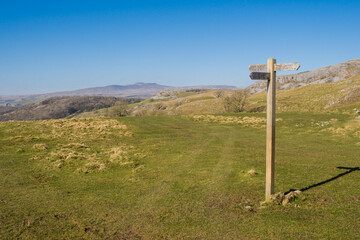 Heading to Fiezor above Stackhouse in Craven near Settle in the Yorkshire Dales