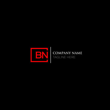 BN logo monogram isolated on circle element design template, BN letter logo design on black background. BN creative initials letter logo concept. BN letter  design.