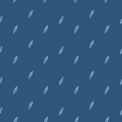 Feathers seamless pattern. Background feather of bird.