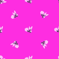 Magnolia seamless pattern. Romantic flower background.